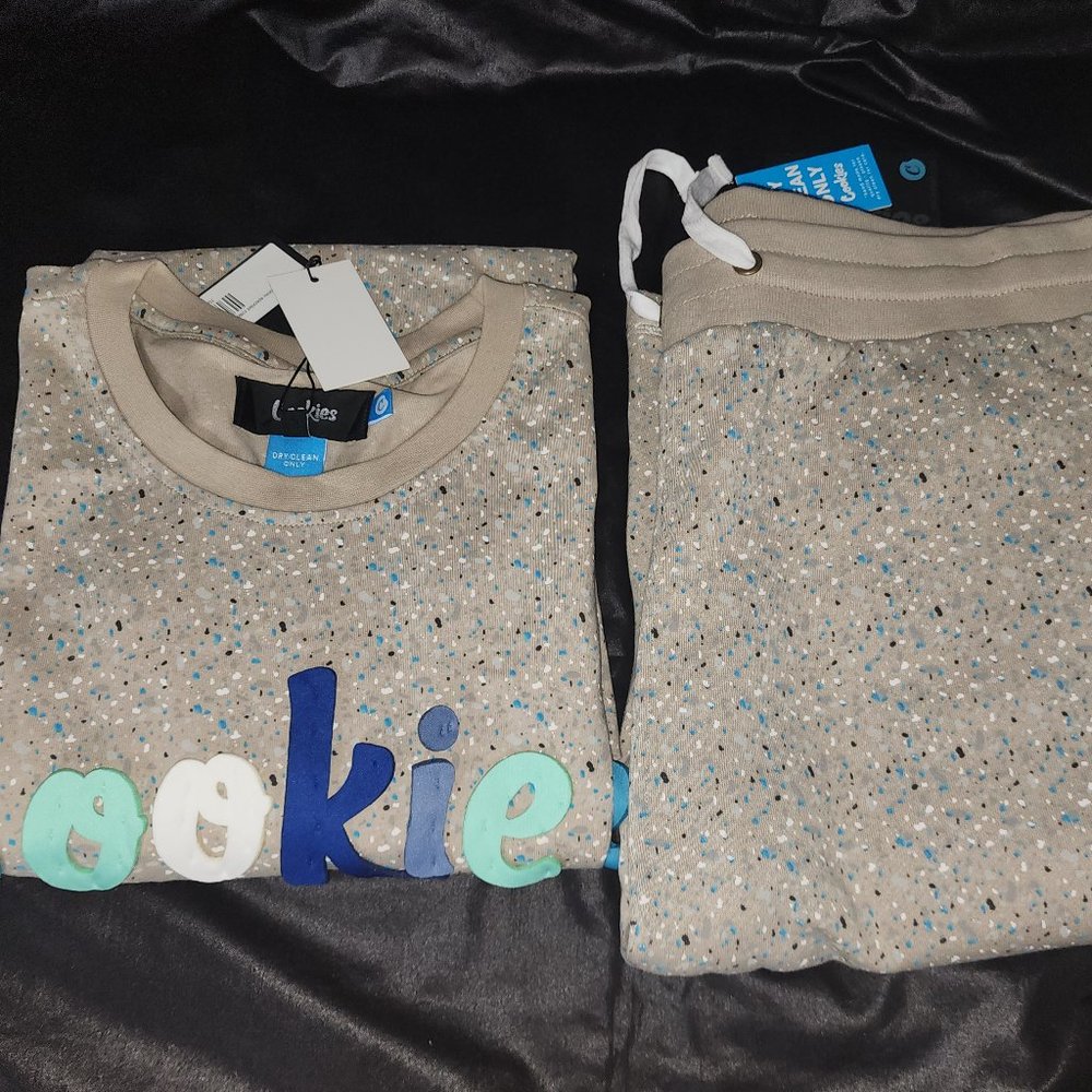 Cookies Sf CHATEAU Fleece Sweatshorts Grey and shirt set